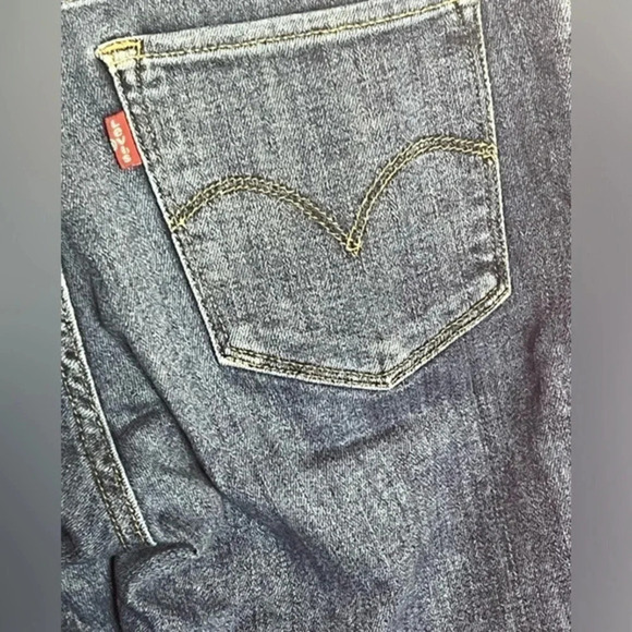 Levi 711 Skinny Distressed Women’s Jeans Raw Hem Classic Denim Size 25‎ - Picture 5 of 14